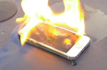 Как горит iPhone 5s (видео)