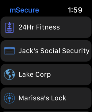 ‎Password Manager - mSecure Screenshot
