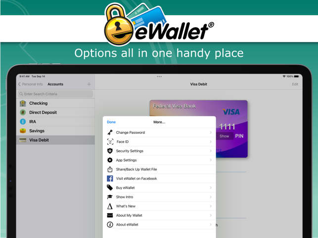 ‎eWallet - Password Manager Screenshot