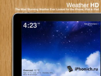 Weather HD для iPad и iPhone
