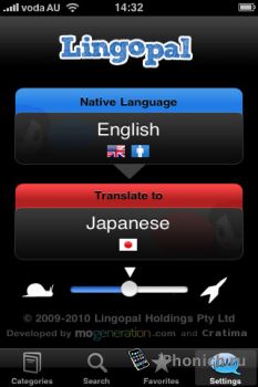 LINGOPAL 44 - многоязычный разговорник для iPhone