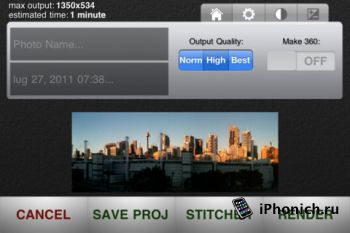 Panoramatic 360 - панорамная съемка на iPhone