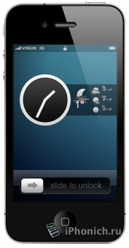 Тема Analog Forecast Lockscreen iPhone