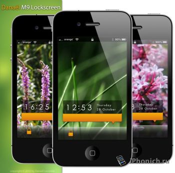 Тема Danael M9 Lockscreen для iPhone/iPod