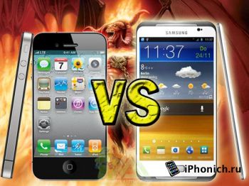 iPhone 5 vs Galaxy s3 - сравнение дизайнов