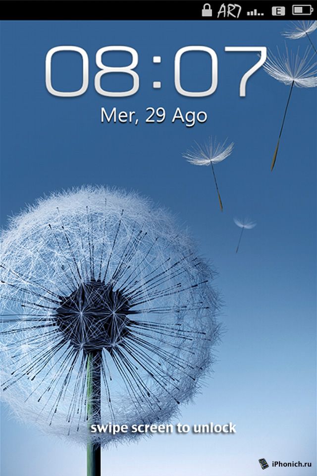LS Galaxy S3 - тема iPhone 4S