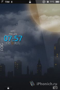 LiveWeather Lockscreen GPS - тема для iPhone 4S