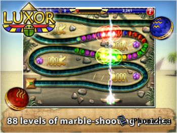 Luxor HD - лучшая игр в жанре “три в ряд”