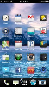 HTC One - тема для iPhone 5