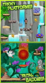 Pocket God: Ooga Jump -  помоги пигмеем  добраться до вершины.