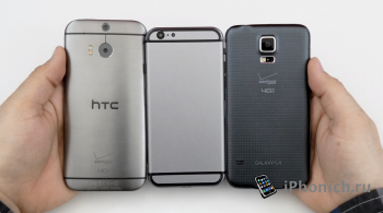 Дизайн iPhone 6 VS iPhone 5s, HTC One M8 и Samsung Galaxy S5