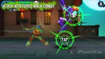 Teenage Mutant Ninja Turtles Rooftop Run - черепашки ниндзя для iOS