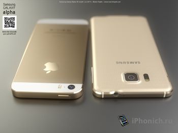 Galaxy Alpha vs iPhone 6 и iPhone 5S