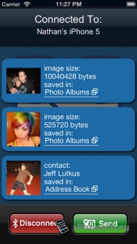 Bluetooth Photo Share - передает фото и контакты