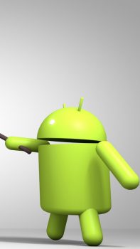 3D-Android-Logo-Green-Render-iPhone-6-plus-wallpaper-ilikewallpaper_com