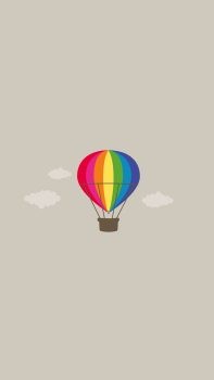 Simple-Pure-Hot-Air-Balloon-Illustration-Background-iPhone-6-plus-wallpaper-ilikewallpaper_com