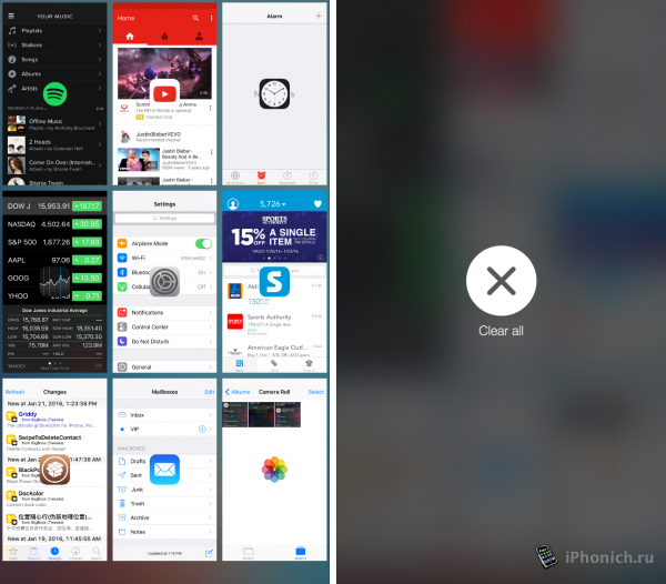 Твик Griddy - новая панель многозадачности на iOS 9