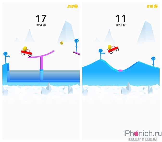 Risky Road - простая, но веселая игра для iPhone