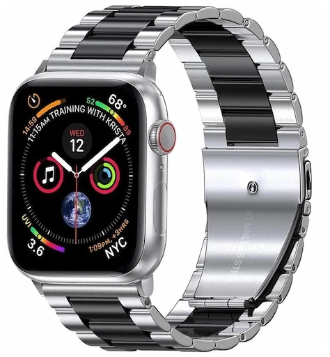 Ремешок металлический из нержавеющей стали для Apple Watch 42/44/45 mm