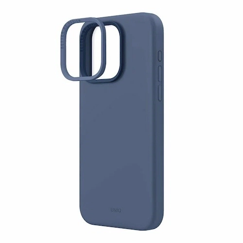 Чехол Uniq Lino Blue (Magsafe) для iPhone 15 Pro Max