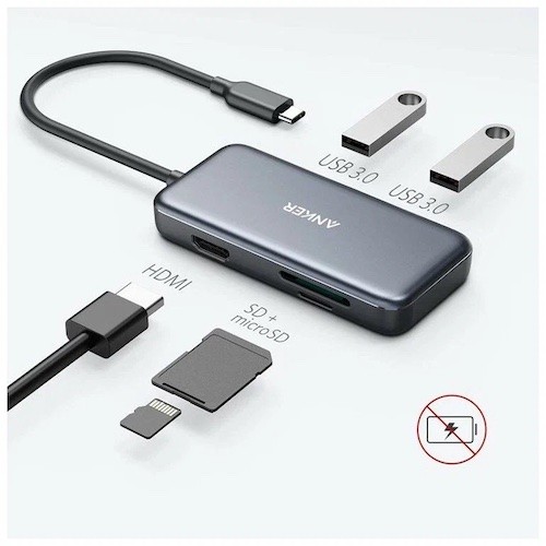 Адаптер Anker USB-C Хаб (5-в-1)