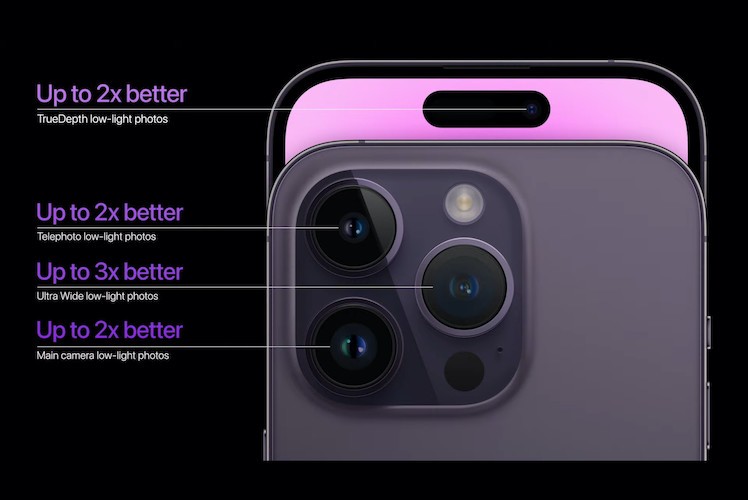 Система камер выглядит точно так же на новом iPhone 14, как и здесь, на iPhone 13