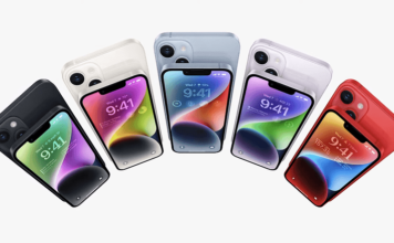 Apple iPhone 14 доступен в пяти цветах. / © Apple