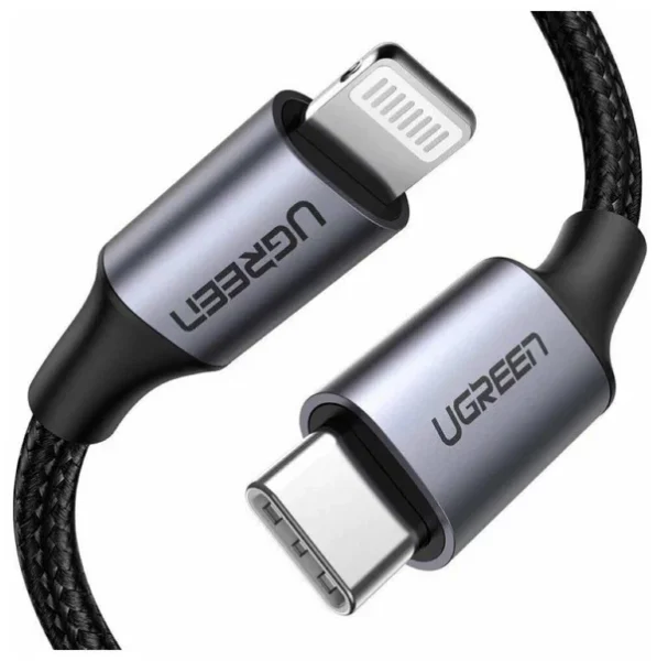 Кабель для зарядки и передачи данных Ugreen USB C 2.0 - Lighting MFI, 1,5 м