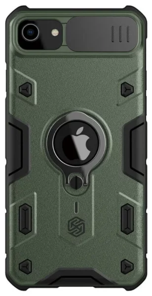 Противоударный чехол с кольцом и защитой камеры Nillkin CamShield для iPhone 8