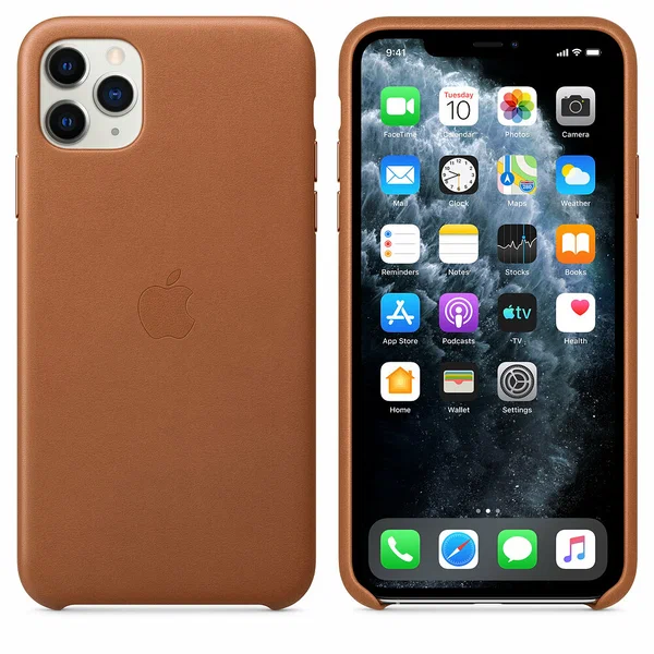 Чехол кожаный Apple Leather Case iPhone 11 Pro Max