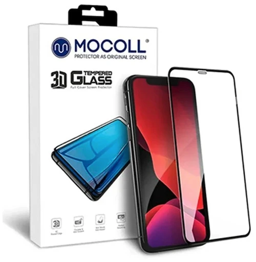 Защитное стекло MOCOLL полноразмерное 3D MIX для iPhone 11 PRO