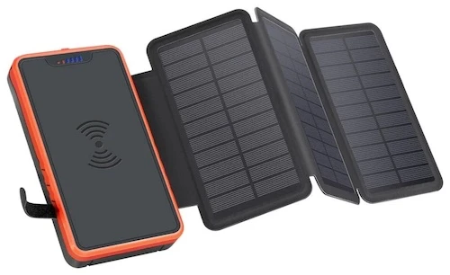Внешний аккумулятор YZ-820W c раскладными солнечными панелями