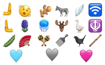 Новые символы эмодзи и их вариации в iOS 16.4 / © Apple