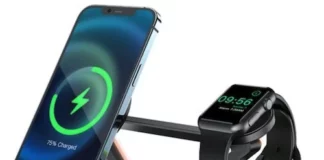 Беспроводная зарядная станция 5 в 1 Rapture AceFast MagSafe E-9