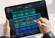 Apple Logic Pro для iPad позволяет создавать и редактировать музыку с помощью Apple Pencil. / © Apple