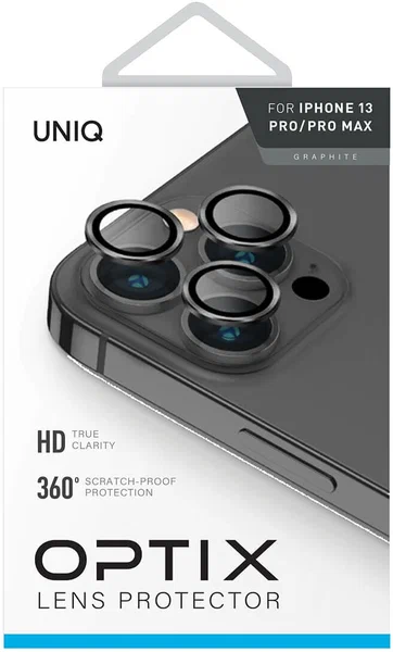 Защитное стекло Uniq Optix Camera Lens Aluminium для камеры iPhone 13 Pro