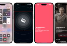 Для определения песен установите приложение Shazam и запустите его с главного экрана или через центр управления.