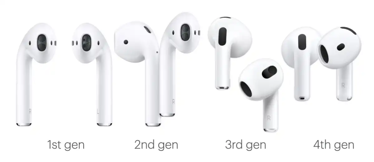 Новые AirPods 4 против старых AirPods: дизайн и сборка