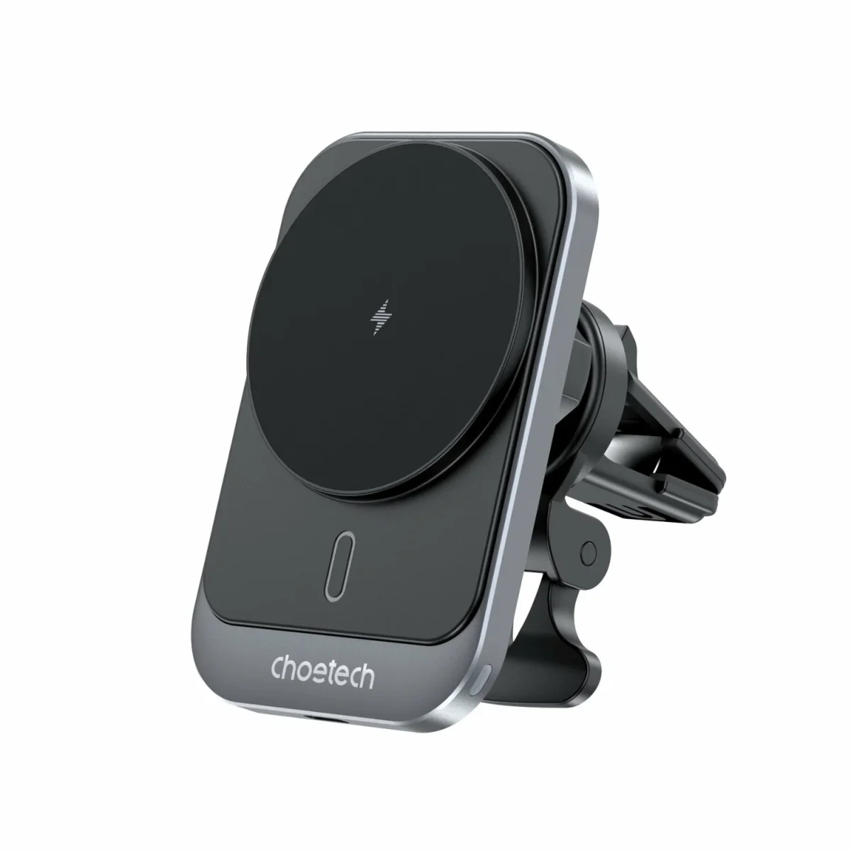 Автодержатель с беспроводным ЗУ Choetech Air Vent Magnetic Phone Car Mount Holder 15W MagSafe Compatible черный T206-F
