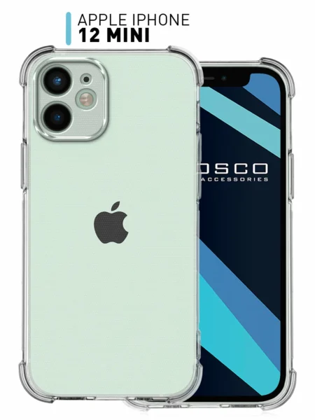 Противоударный силиконовый чехол Rosco на Apple iPhone 12 Mini