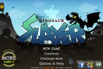 Игра на iPhone Dinosaur Slayer