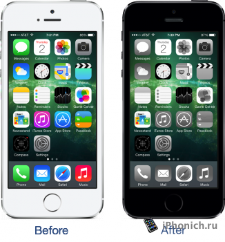 Твик Monochrome - Черно-белые иконки на iOS 7